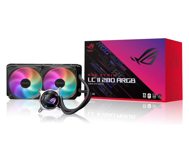 ASUS ROG STRIX LC II 280 ARGB 2x140mm - 1191314 - zdjęcie